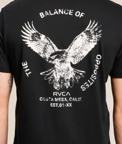 Tops|Graphic T-Shirts | RVCA Soaring T-Shirt Black