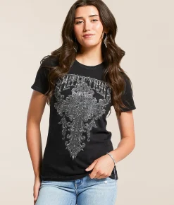 Tops | Affliction Solace T-Shirt Black Lava Wash