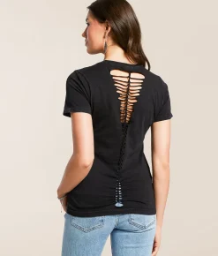 Tops | Affliction Solace T-Shirt Black Lava Wash