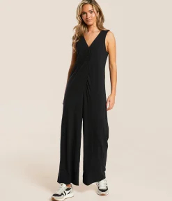 Rompers & Jumpsuits | Z Supply Solace Wide Leg Jumpsuit Black