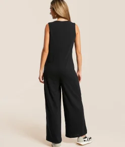 Rompers & Jumpsuits | Z Supply Solace Wide Leg Jumpsuit Black