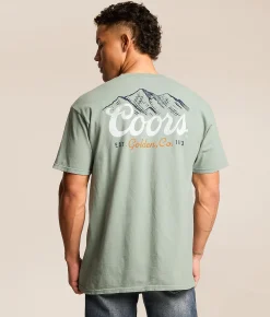 Brew City Solar Coors Banquet T-Shirt Moss Clearance