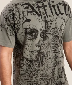 Tops | Affliction Solemn Requiem T-Shirt Mulled Basil Pigment Dye