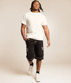 Bottoms | Rock Revival Solid Cargo Short Black