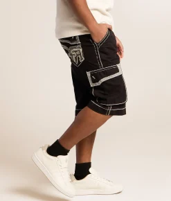 Bottoms | Rock Revival Solid Cargo Short Black