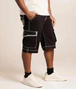 Rock Revival Solid Cargo Short Black Outlet