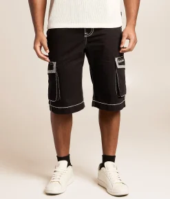 Rock Revival Solid Cargo Short Black Outlet