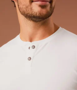 Tops | Outpost Makers Solid Henley White