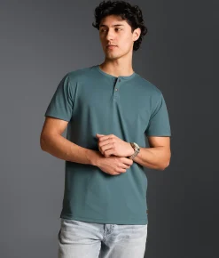 Outpost Makers Solid Henley North Atlantic Best