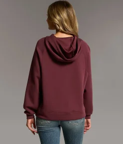 Tops | BKE Solid Hoodie Wine