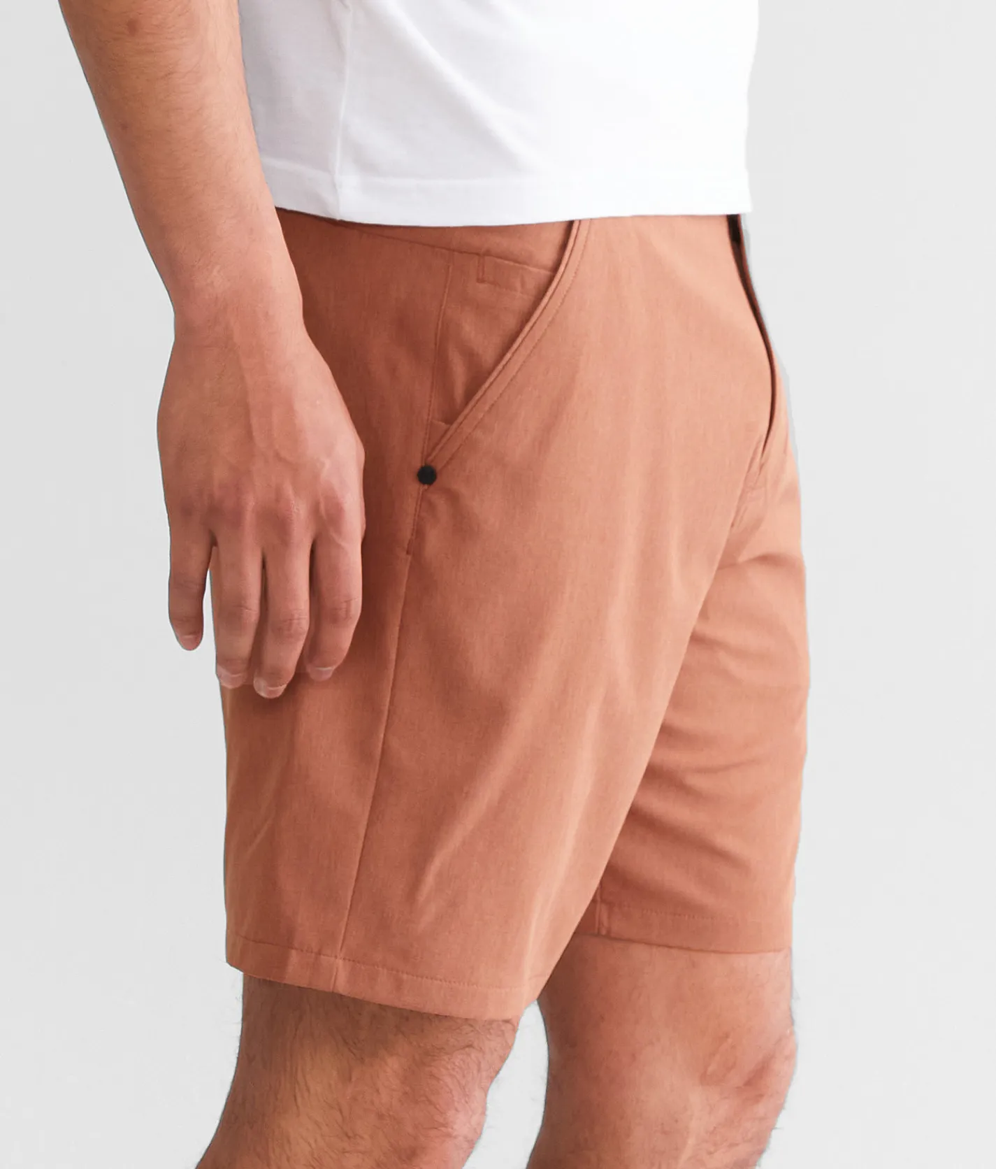 Bottoms|Shorts | Maven Co-op Solid Performance Stretch Short Clay