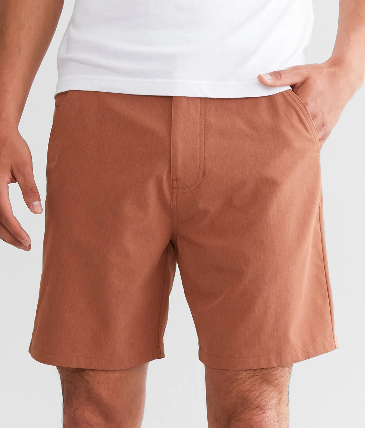 Bottoms|Shorts | Maven Co-op Solid Performance Stretch Short Clay