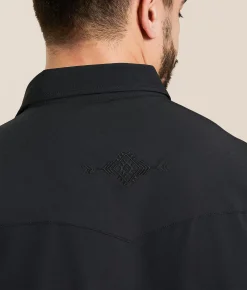 Tops | Gentry County Solid Standard Shirt Black