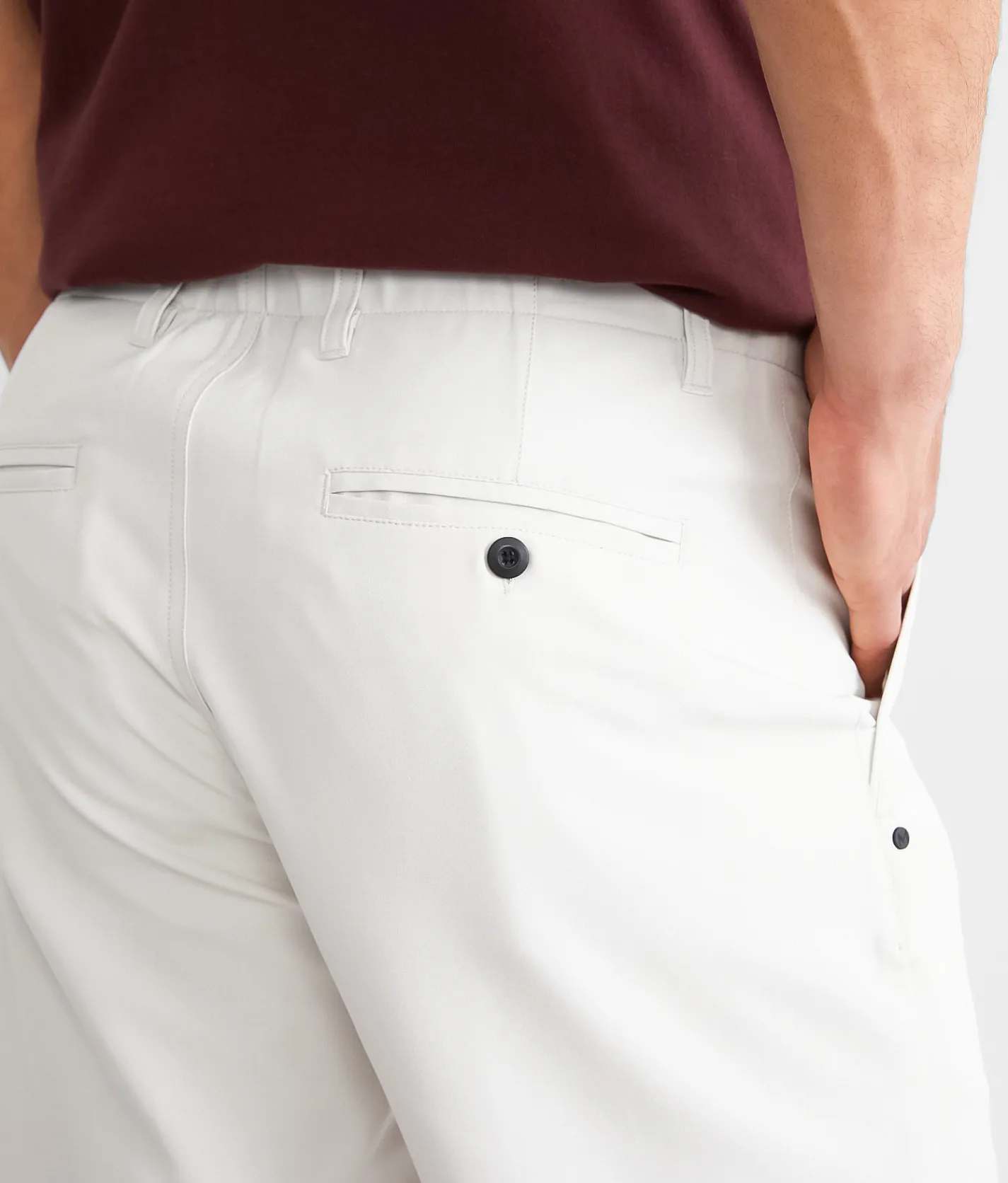 Bottoms|Shorts | Maven Co-op Solid Stretch Short Ecru