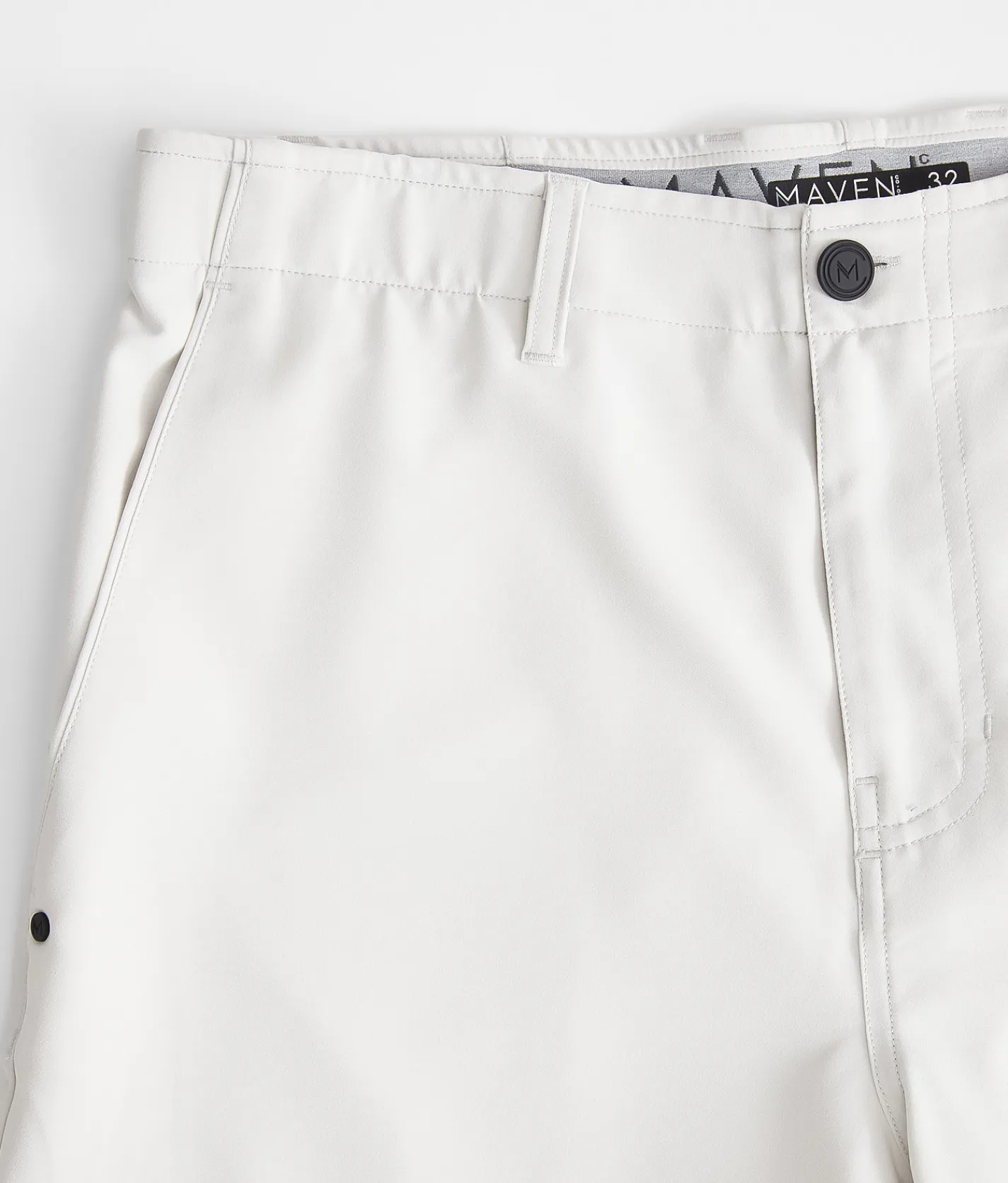 Bottoms|Shorts | Maven Co-op Solid Stretch Short Ecru
