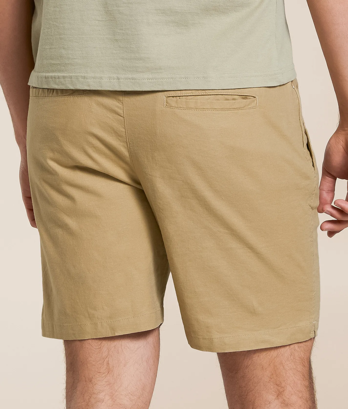 Bottoms|Shorts | Departwest Solid Stretch Short Dark Khaki