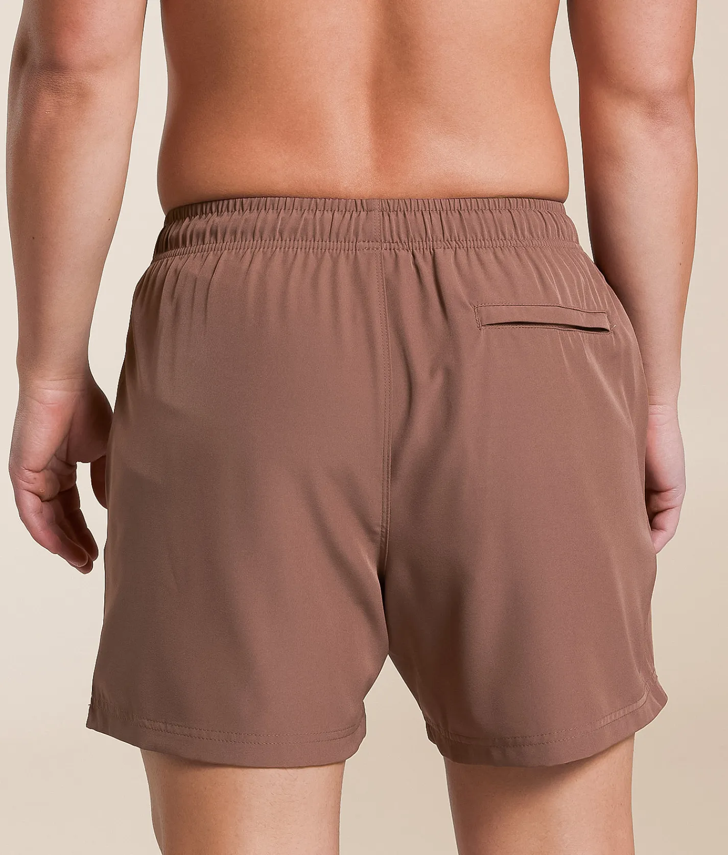 Bottoms | Cove Solid Stretch Swim Trunks Mauve