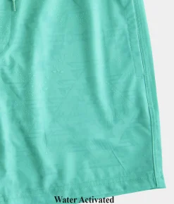 Bottoms|Swimwear | Departwest Solid Stretch Swim Trunks Bright Teal