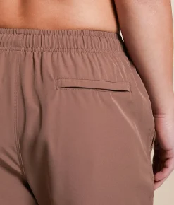 Cove Solid Stretch Swim Trunks Mauve