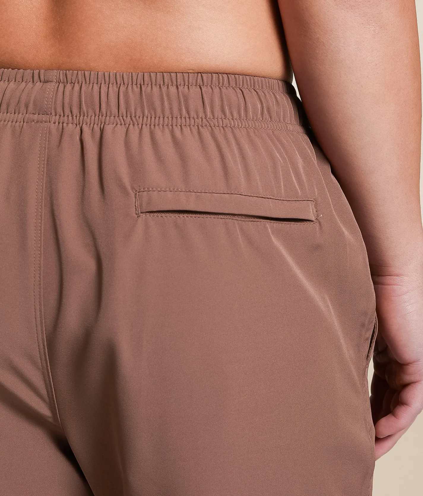 Cove Solid Stretch Swim Trunks Mauve