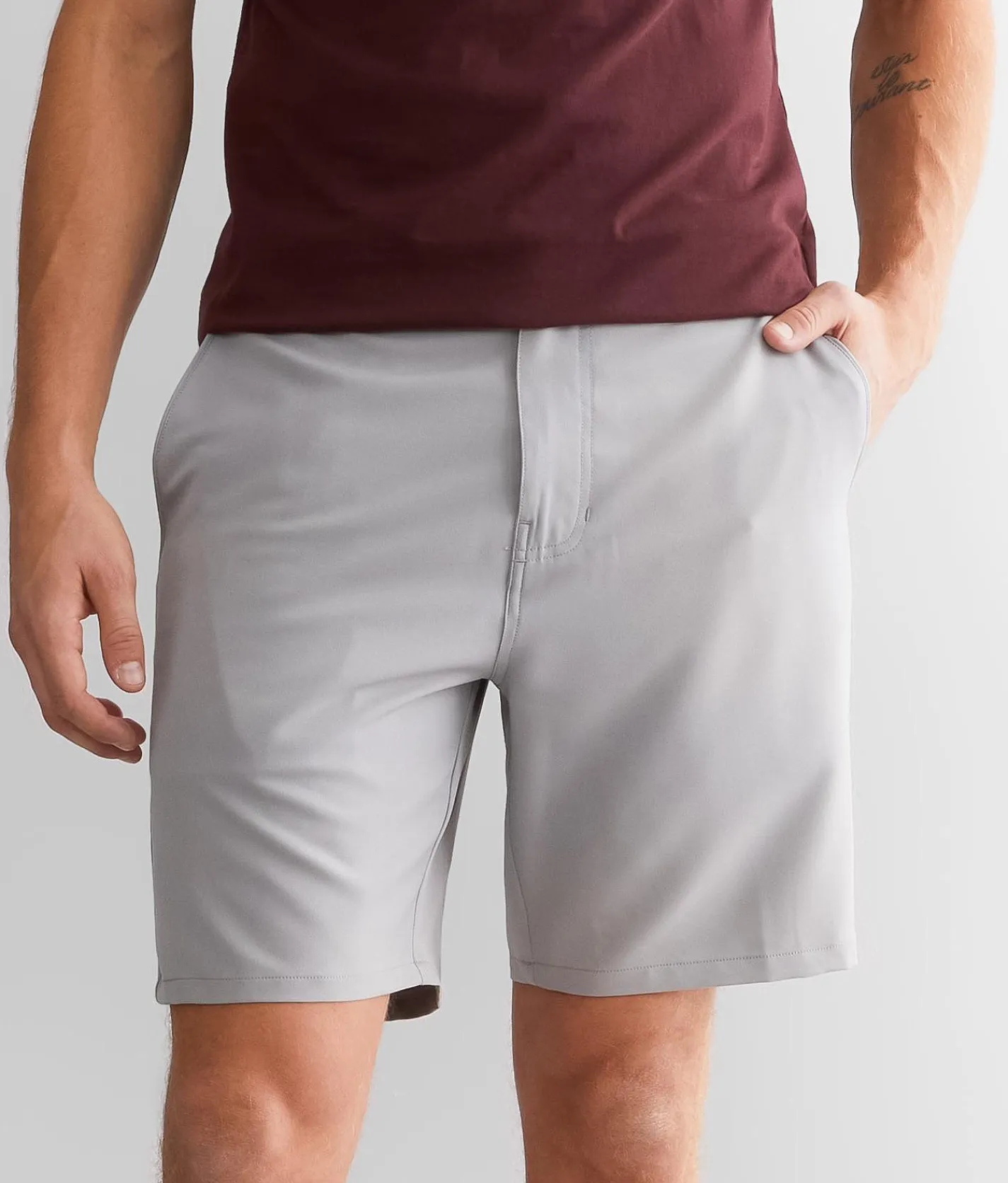 Veece Solid Stretch Walkshort Slate Clearance