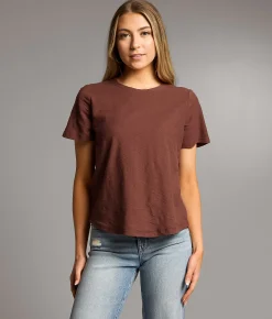 Tops | BKE Solid T-Shirt Marron