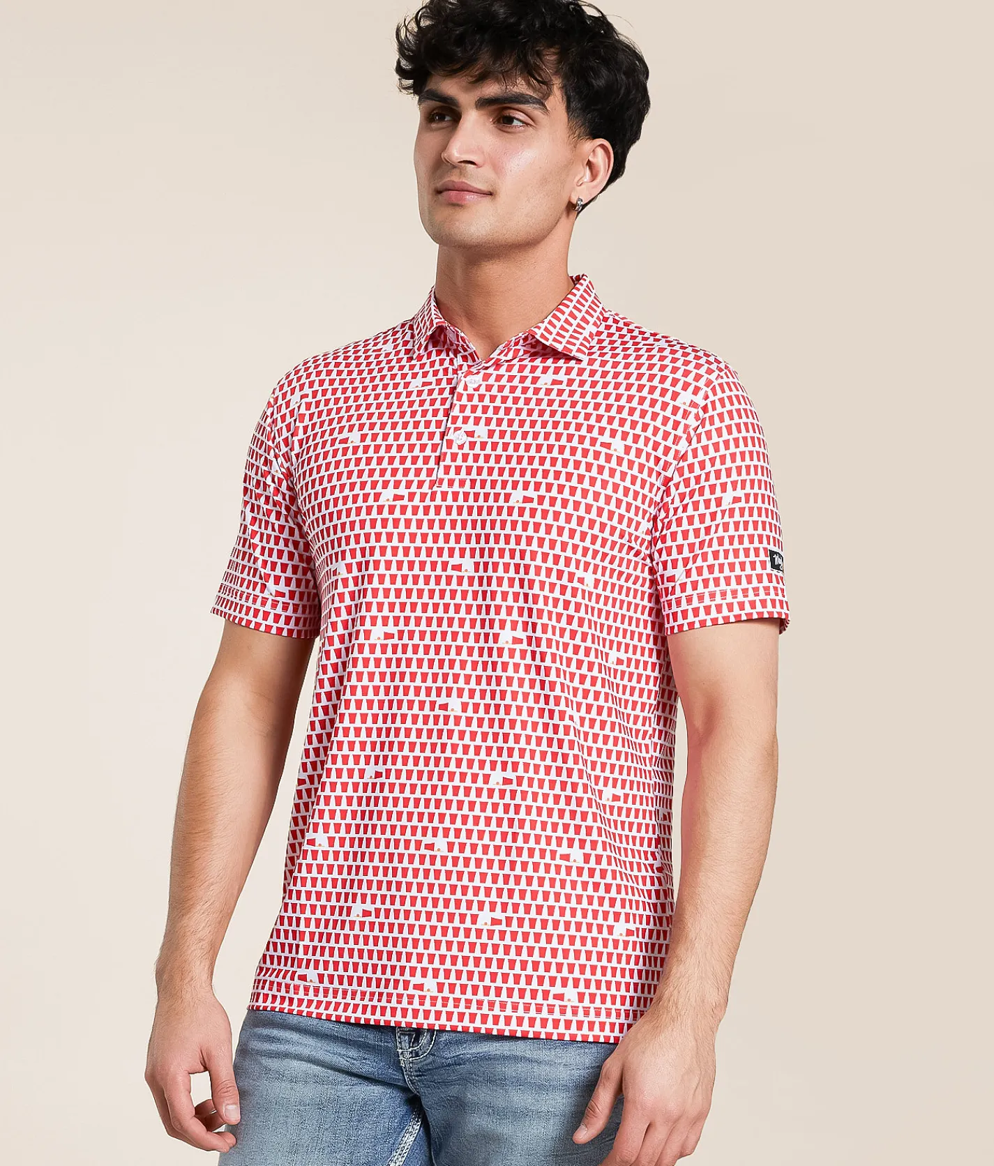 Tops | Waggle® Solo Cup Performance Polo White