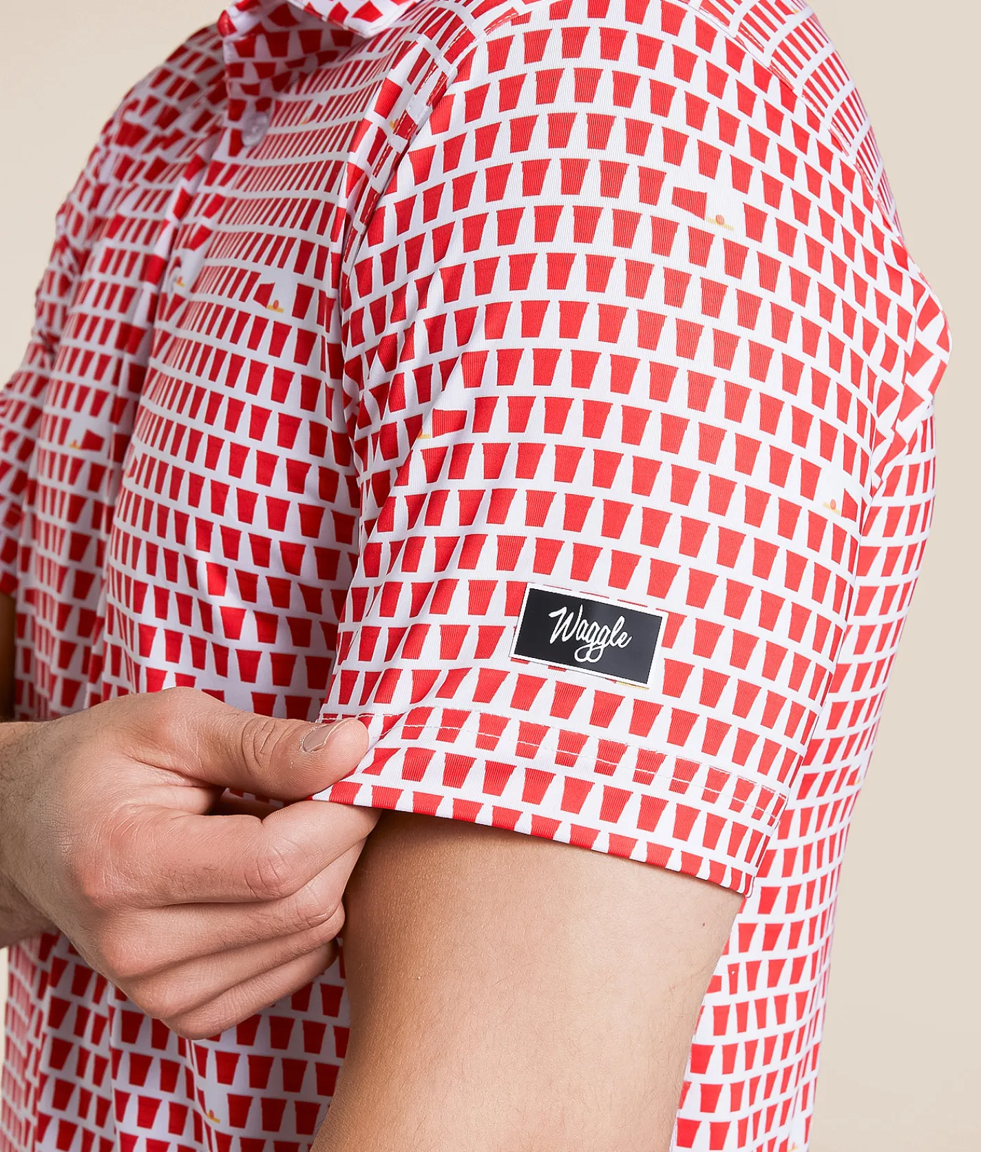 Tops | Waggle® Solo Cup Performance Polo White