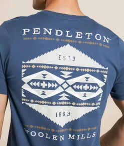 Graphic T-Shirts | Pendleton Solstice Canyon T-Shirt Vintage Navy