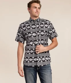 Tops | Hooey Sol Western Performance Stretch Shirt Black Aztec