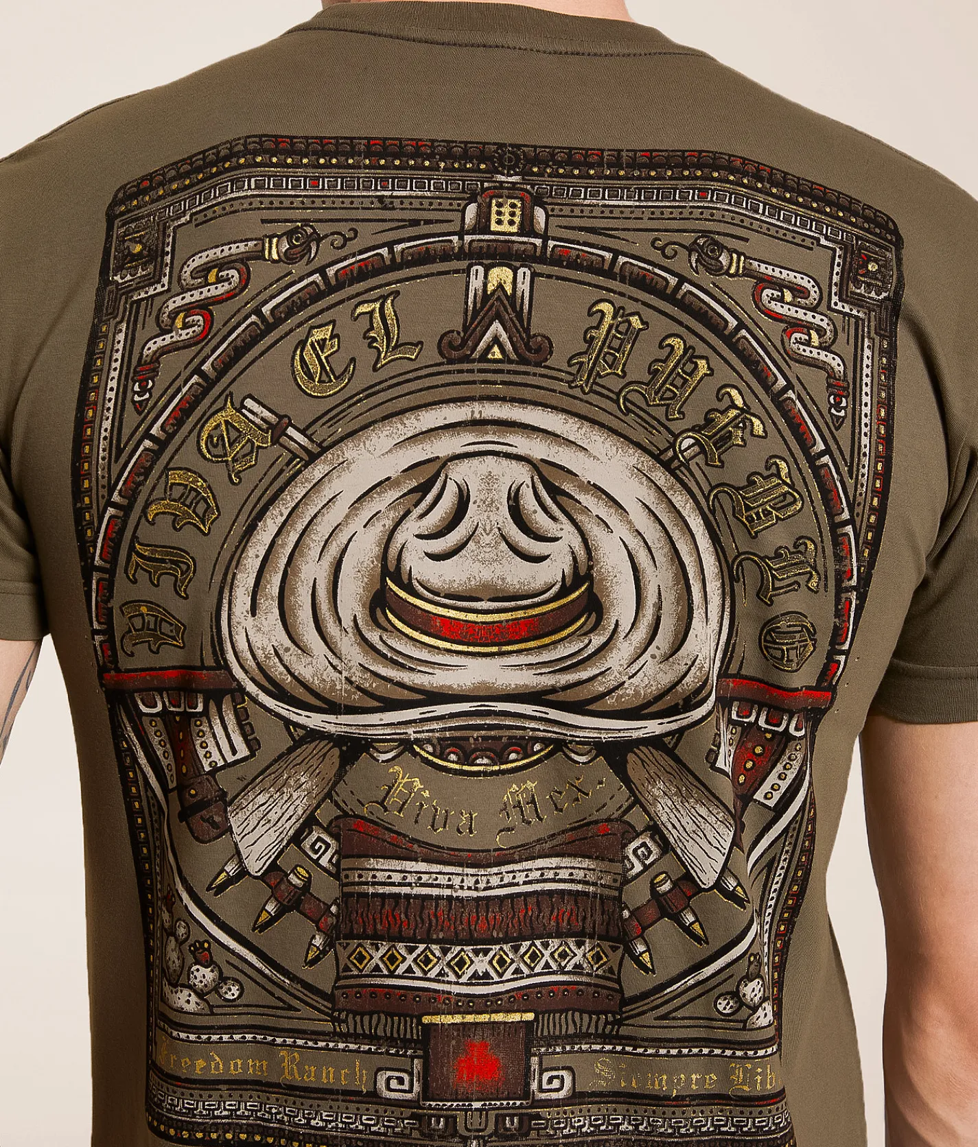 Freedom Ranch Sombrero T-Shirt Moonmist New