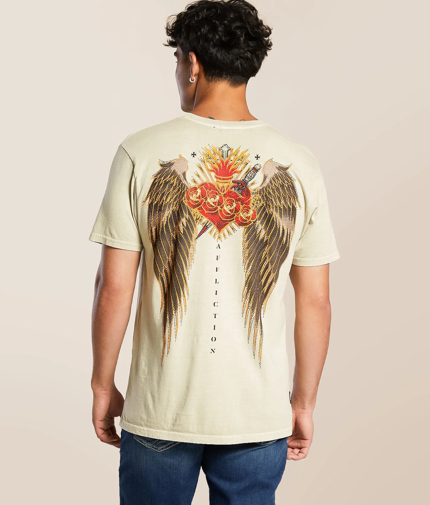 Affliction Soul Reborn T-Shirt Peyote Pigment Dye Sale