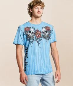 Affliction Soul Vapor T-Shirt Sadie Wash New