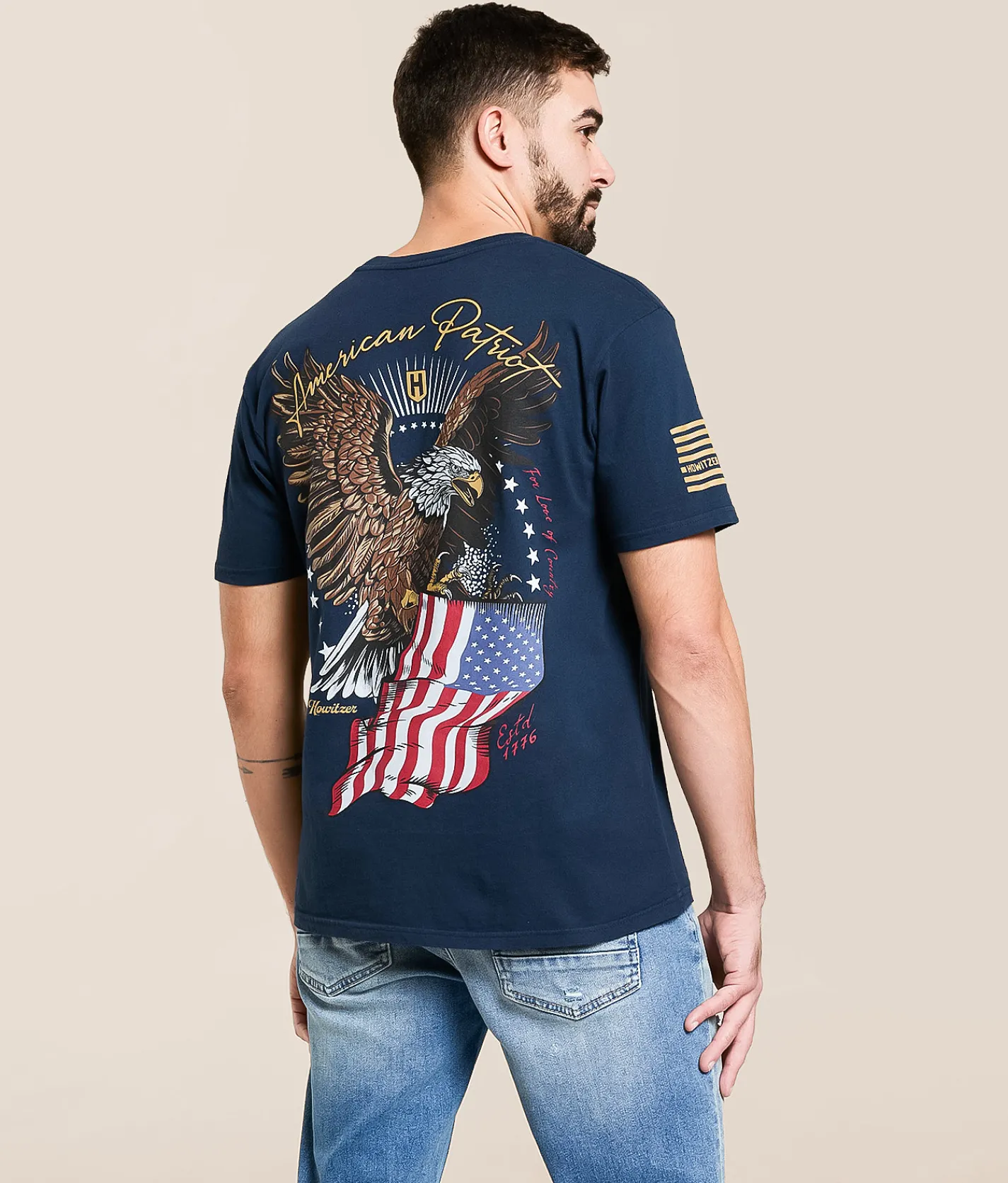 Howitzer Souring Flag T-Shirt Navy Online