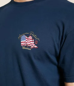 Howitzer Souring Flag T-Shirt Navy Online