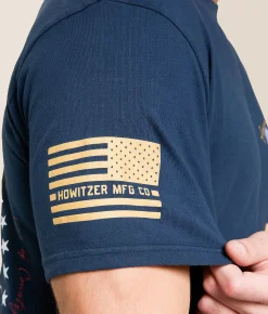 Howitzer Souring Flag T-Shirt Navy Online