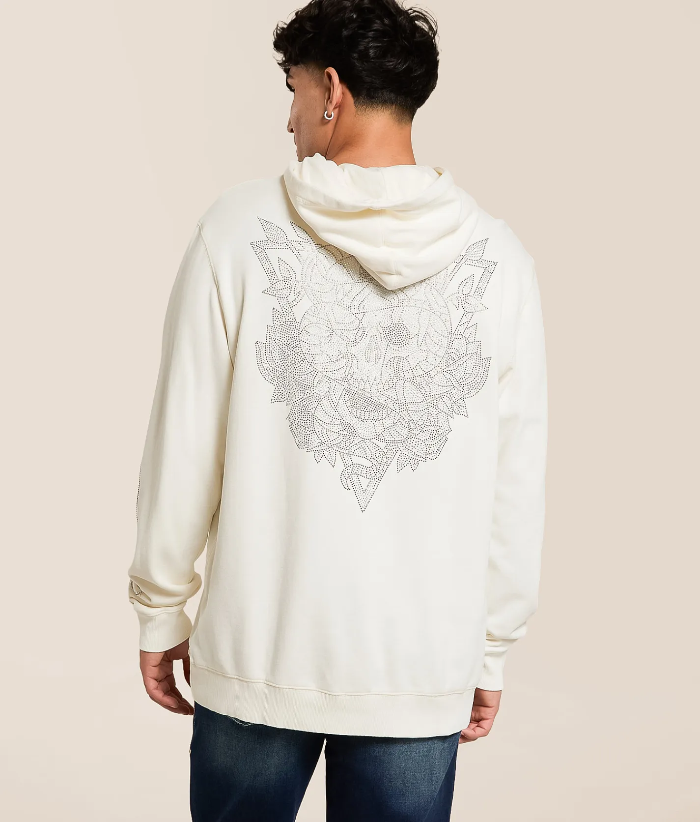 Affliction Southern Ritual Hooded Sweatshirt Antique White