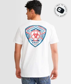 Graphic T-Shirts | Ariat Southwest Cedar Seal T-Shirt White