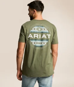 Tops|Graphic T-Shirts | Ariat Southwest Classic T-Shirt Surplus Green
