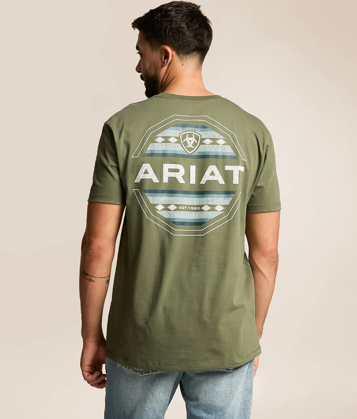 Tops|Graphic T-Shirts | Ariat Southwest Classic T-Shirt Surplus Green