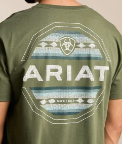 Tops|Graphic T-Shirts | Ariat Southwest Classic T-Shirt Surplus Green