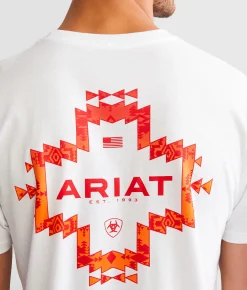 Graphic T-Shirts | Ariat Southwest Crossroad T-Shirt White