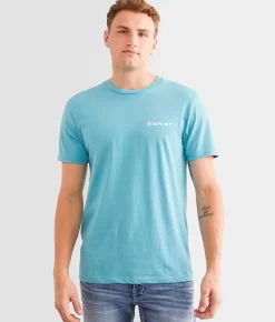 Graphic T-Shirts | Ariat Southwestern Hex Bar T-Shirt Reef Waters