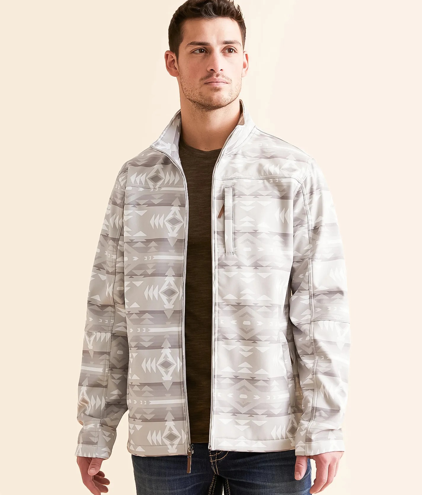 Gentry County Southwestern Jacket Cream Discount
