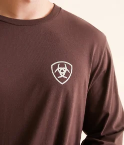 Graphic T-Shirts | Ariat Southwestern Open Square T-Shirt Puce