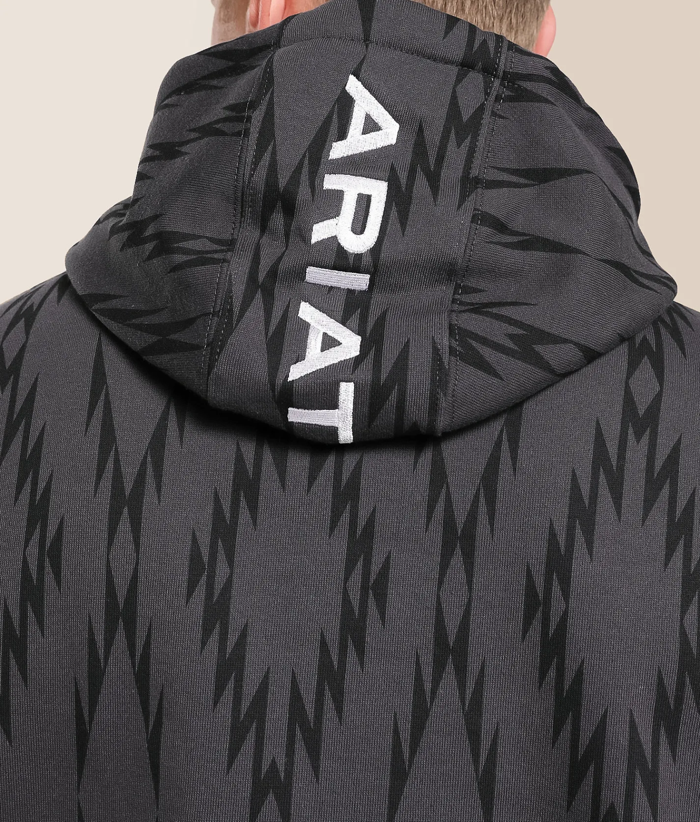 Tops | Ariat Southwestern Pieced Hooded Sweatshirt Phantom