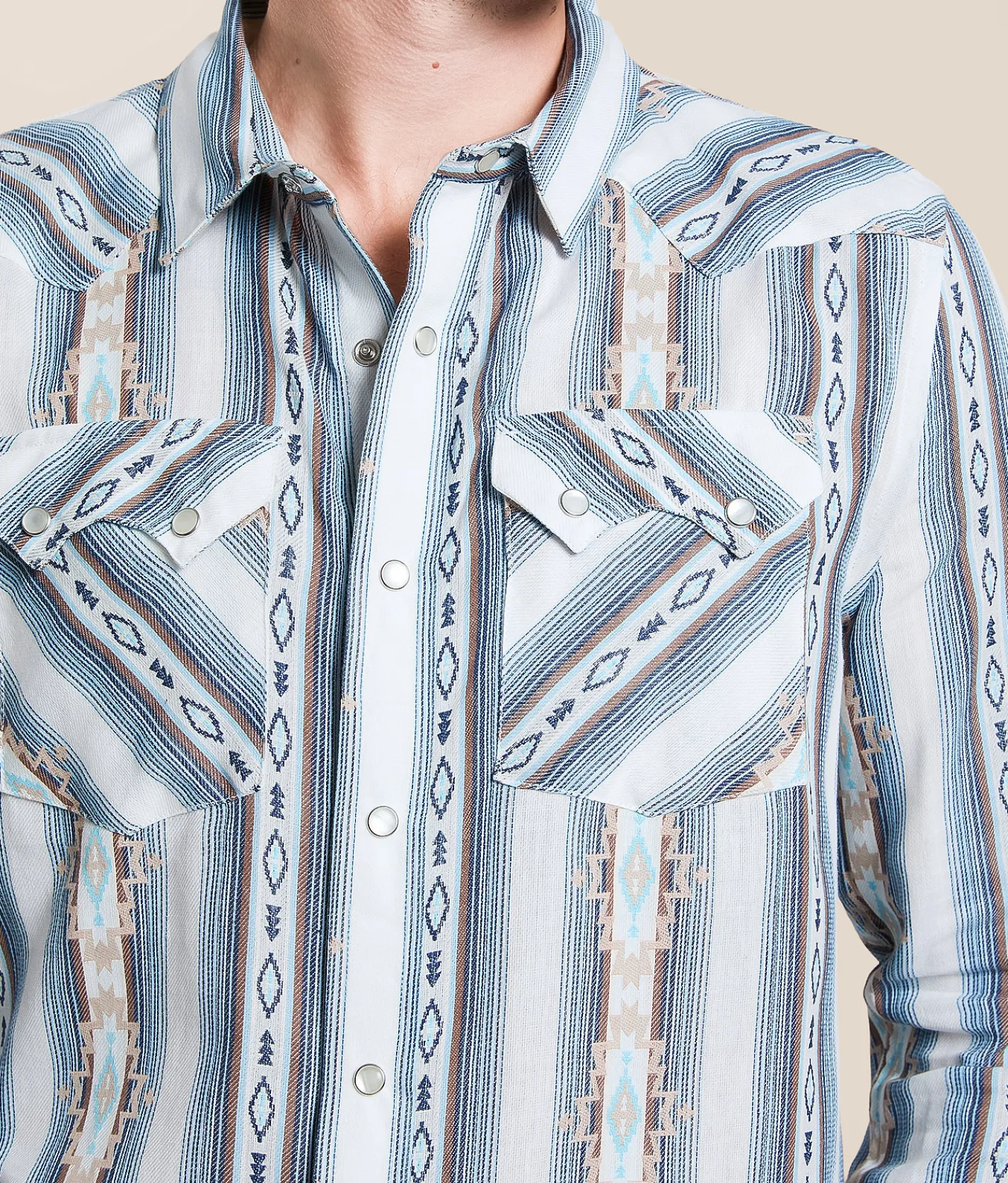 Tops | Panhandle Slim Southwestern Print Shirt Natural