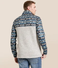 Tops | Departwest Southwestern Quarter Zip Pullover Stargazer
