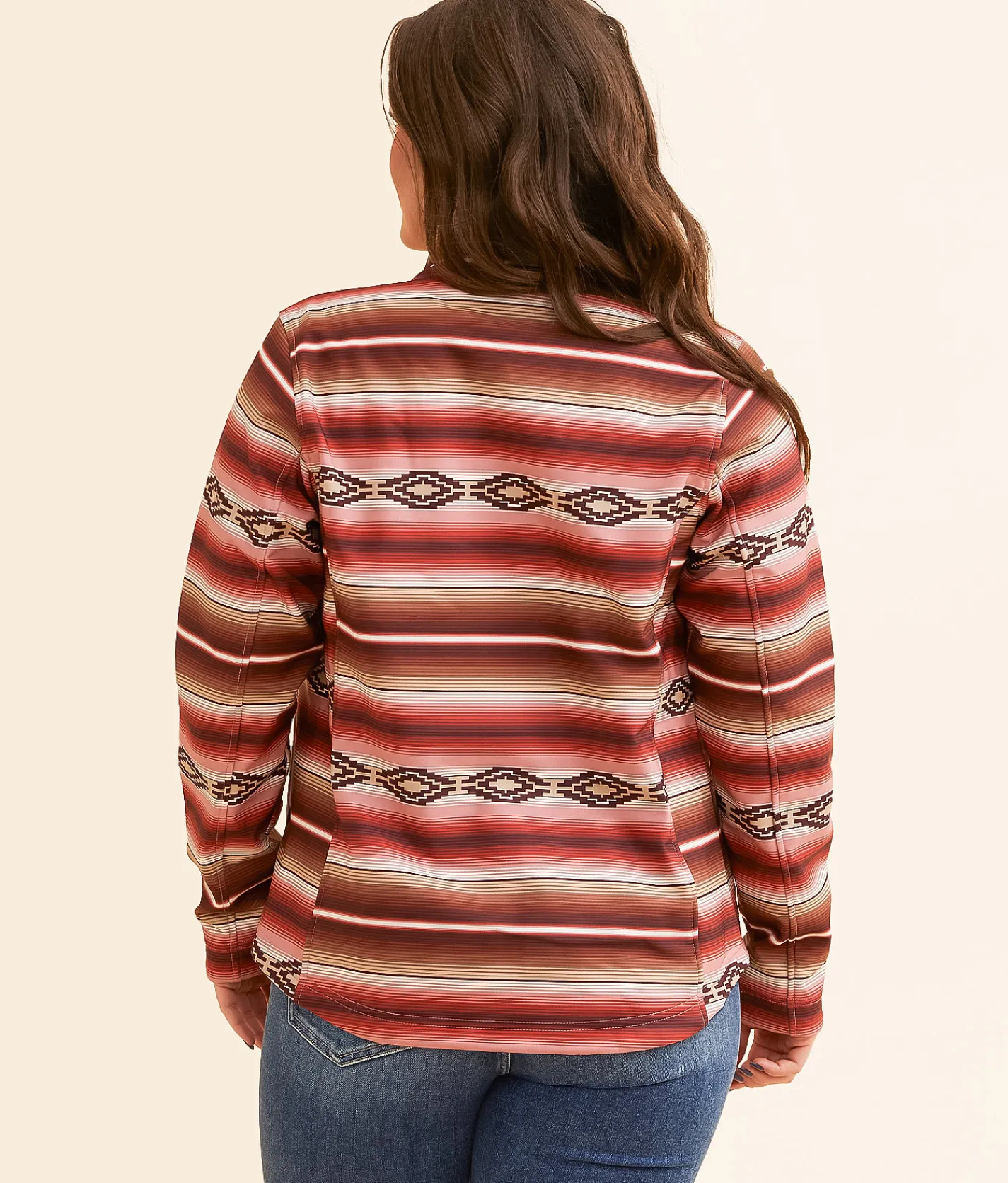 Ariat Southwestern Softshell Jacket Blushing Serape Discount