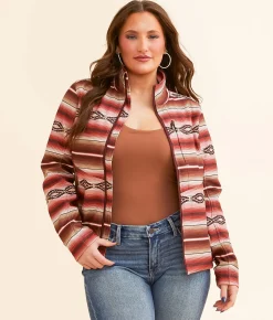 Tops | Ariat Southwestern Softshell Jacket Blushing Serape